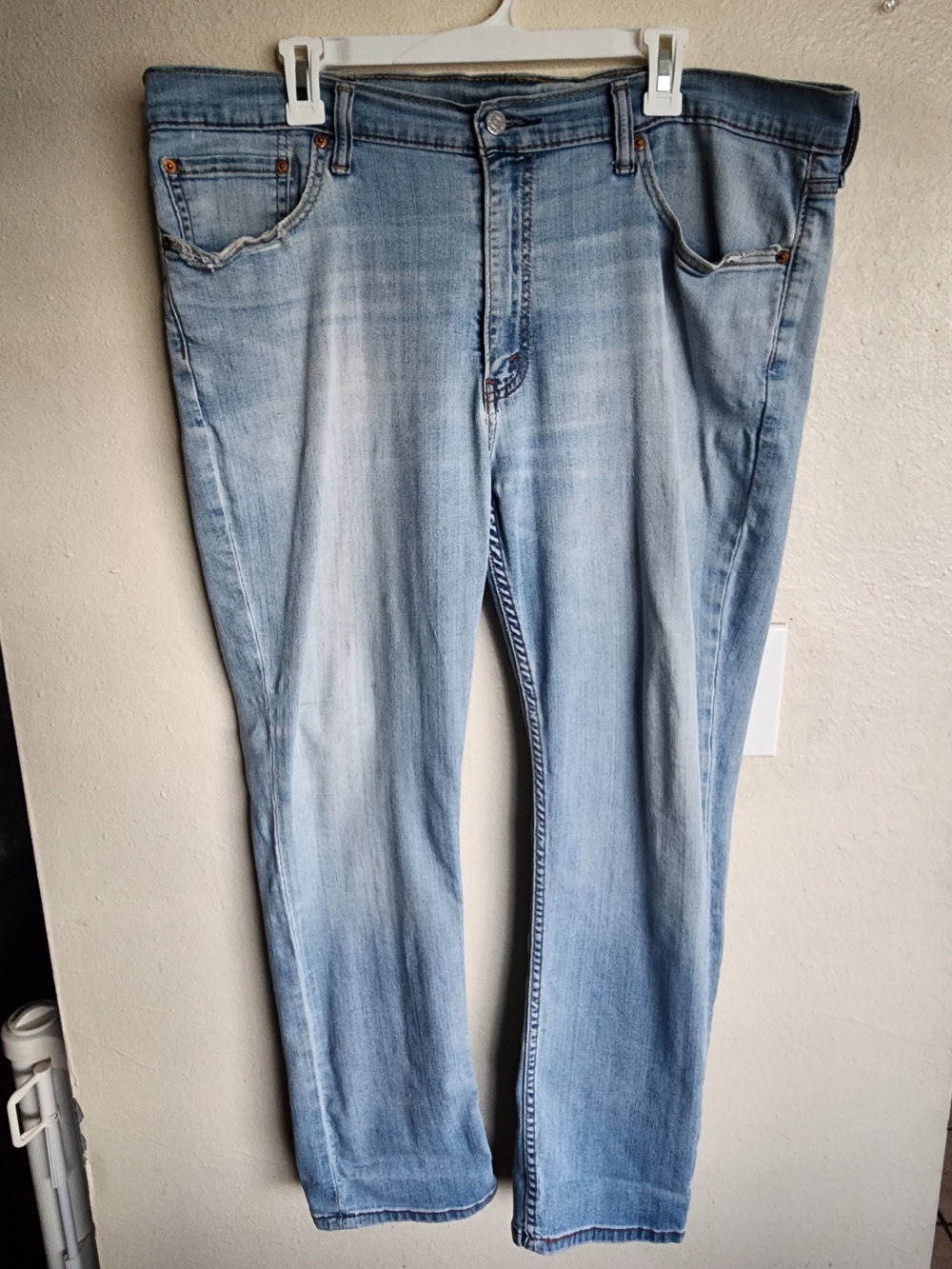 Levi's 511 Slim Fit Straight-Leg Light Blue Jeans Men's Size 40 x 30